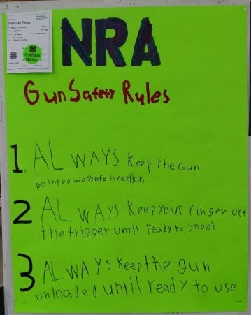 Redwood County Fair NRA Gun Safety Rules