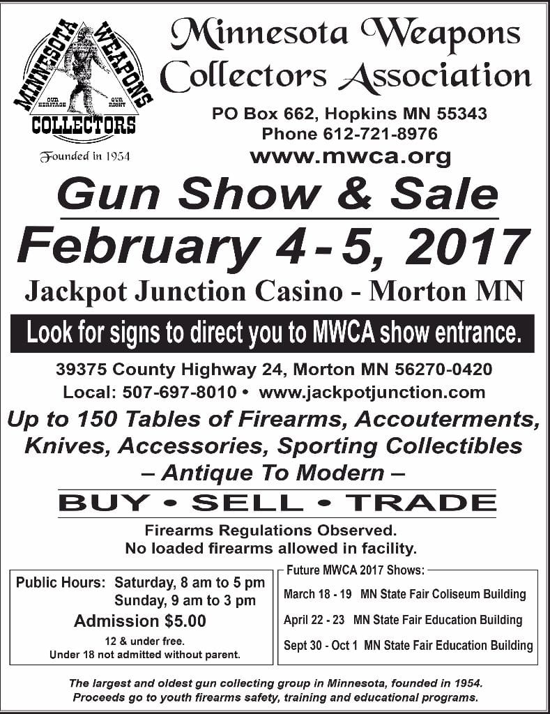 MWCA Gun Show Feb 4-5, 2017