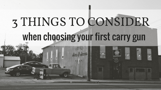 3 things to consider when carrying