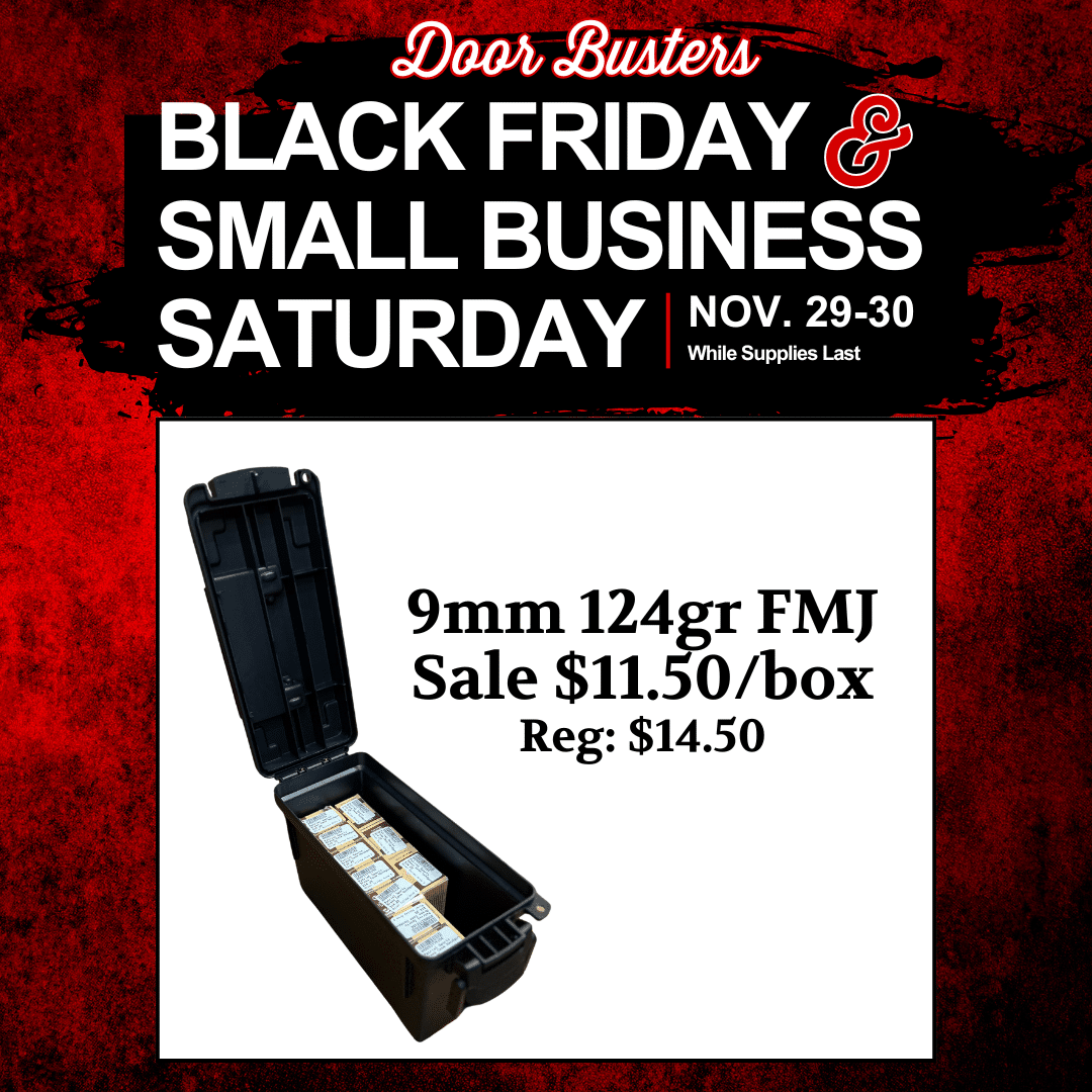 Door Buster on 9mm FMJ Black Friday Small Business Saturday