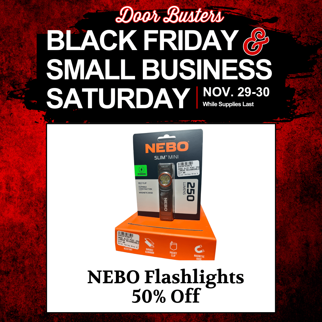 Nebo Flashlights 50% Off Black Friday Small Business Saturday