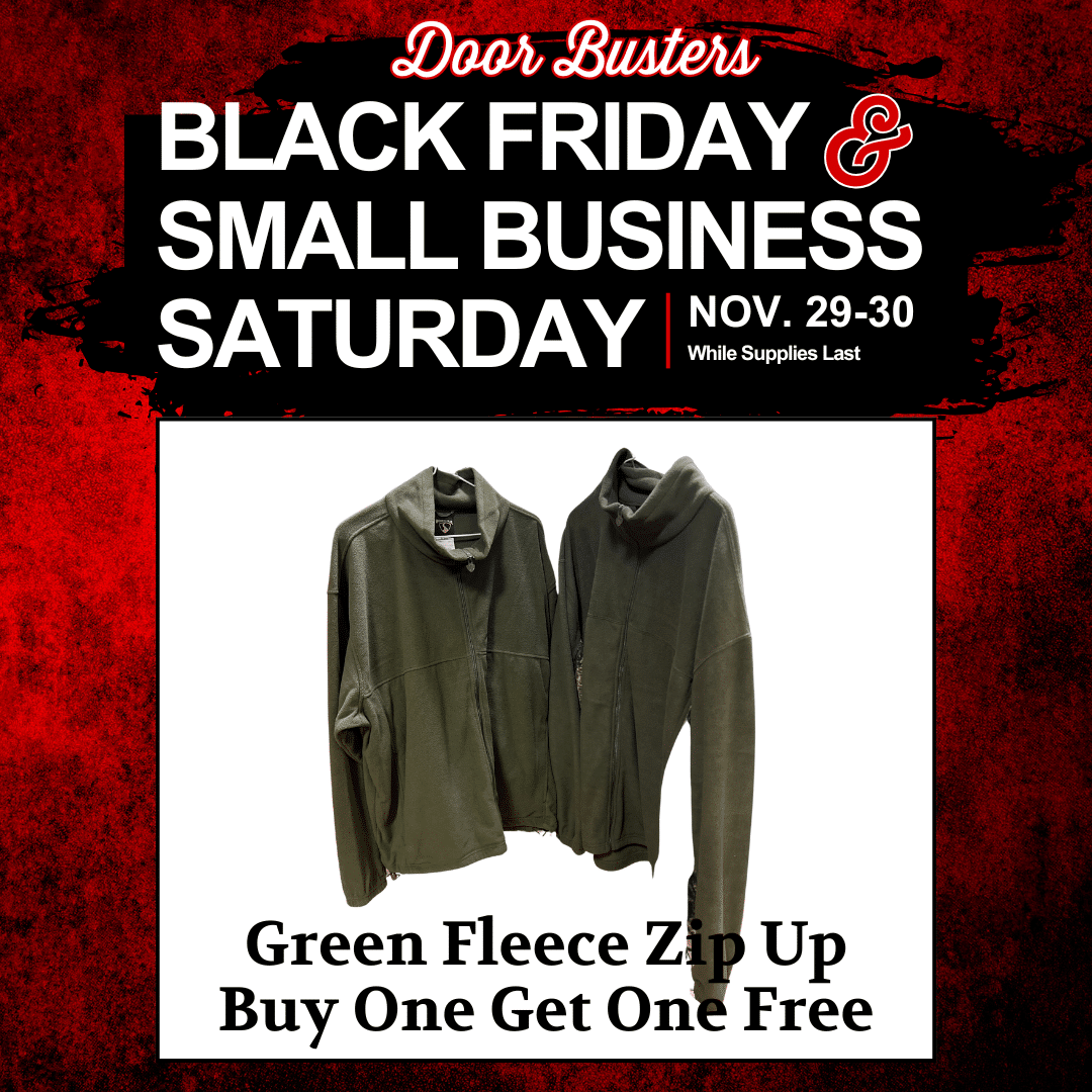 Green Fleece Zip Ups Buy One Get One Free Black Friday Small Business Saturday