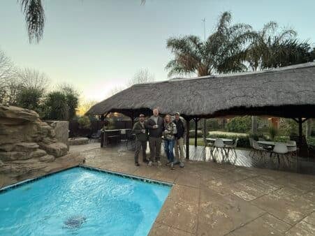 This is where all the hunters stayed that were joining a Kuche Safari. It was a chilly morning!