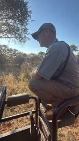 Gerhard on his perch!