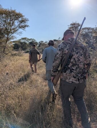 Marco and Piet leading the stalk.
